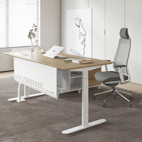 Mobilier de bureau haut de gamme debout ascenseur électrique bureau hauteur réglable bureau de direction bureau de patron de luxe