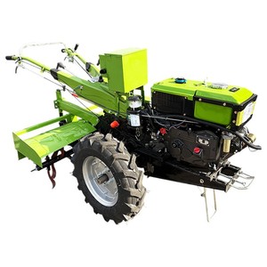 Tractor Agrícola Duradero de <span class=keywords><strong>2</strong></span> Ruedas, Mini Tractor Agrícola con Arado, Tractor Manual Diésel con Bomba en Venta - Product Image 1