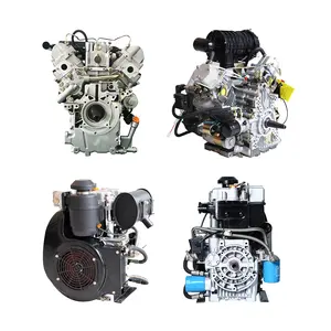 Motor diesel com 2 cilindros, preço de fábrica, baixo ruído, máquinas refrigeradas à água, 4 tempos, motor diesel