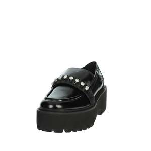 Liu-Jo Donna Mocassino SF4067 PX041 Nero รองเท้าโลฟเฟอร์หนังสีดำแบบมีพื้นรองเท้าสูงสำหรับผู้หญิง - Product Image 6