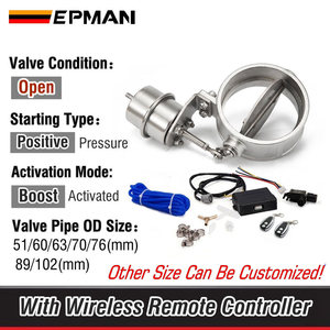 Vanne <span class=keywords><strong>de</strong></span> Contrôle d'Échappement Électrique, Actionneur <span class=keywords><strong>de</strong></span> Suralimentation, Coupe-Circuit 76mm 89mm 102mm Ouvert, Ensemble <span class=keywords><strong>de</strong></span> Té<span class=keywords><strong>l</strong></span>écommande Sans Fil EP-CUT-OP-BOOST-BZ - Product Image 2