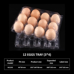 [Không bán trứng] toàn bộ bán lớn 12 tế bào nhựa trứng gà trong suốt carton trong 3*4 hình dạng - Product Image 3