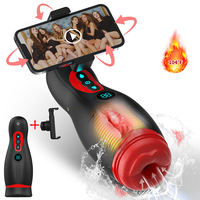 Männer-Masturbator mit Kabelloser Fernbedienung, Vibrations-Trainingsgerät mit Realistischem Gefühl, Wasserdicht, Leicht zu Reinigen, Hautfreundlich