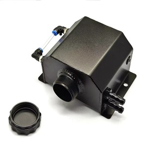 Square Aluminum Oil Catch Pot 1L 2L Universal <b>Car</b> Engine Waste Gas Recovery Tank Visual Liquid Level Modified Oil Storage Can - Product Image 4