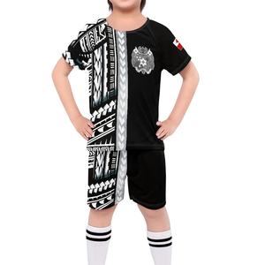 <span class=keywords><strong>2</strong></span> Piece Sets Uniforme de Futebol Infantil Print on Demand 2023 Crianças Verão Roupas Esportivas Terno Personalizado Tonga Training Team Jersey - Product Image 3