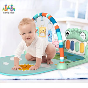 Konigキッズキック & プレイピアノジムライト & ミュージック付きベビーおもちゃベビーマットベビーアクティビティジムギムナシオパラベベ - Product Image 1