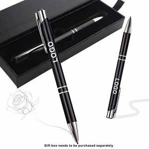 Custom Aluminum Ballpoint With Metal Barrel, Laser Engraved Logo Promotional Gel Ink Pen for Business Gifts - Product Image 2