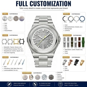 Luxury Custom Miyota 9015 Men's Ultra thin Automatic Mechanical <b>Watches</b> OEM Factory 316L Stainless Steel <b>Case</b> Sapphire Crystal - Product Image 2