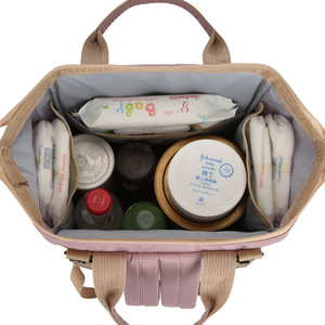 Mochila de Fraldas para Mães com Assento Portátil à Prova d'Água, Novo Design para Viagens, Cor Marrom - Product Image 2