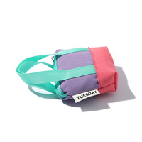 Tas Tote Mini untuk tas boneka dompet kanvas ritsleting Mini dompet koin Multifungsi