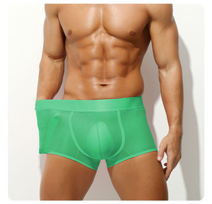 <span class=keywords><strong>Boxer</strong></span> da <span class=keywords><strong>Uomo</strong></span> in Seta Ghiaccio a Rete Sottile, Taglia <span class=keywords><strong>XL</strong></span>, Traspiranti in Tessuto Lavorato a Maglia, a Vita Bassa, Modello a Quattro Angoli per Adulti - Product Image 3