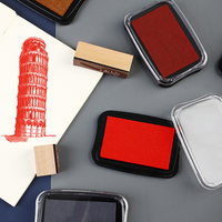 Tampon encreur pour enfants, mini, à séchage rapide, à base d'eau, non toxique, pour l'école, artisanat, avec logo personnalisé, 12 couleurs, palette pure, vente chaude