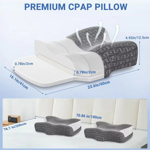 Oreiller CPAP avec découpes pour masque, mousse à mémoire de forme réglable en hauteur pour toutes les positions de sommeil, soutien ergonomique du cou pour l'<span class=keywords><strong>apnée</strong></span> du sommeil - Product Image 5