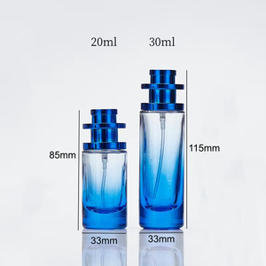 Botella de Vidrio Redonda de 20ml 30ml con Cuello de Rosca y <span class=keywords><strong>Atomizador</strong></span>, Logotipo Personalizado, Recargable, Botella de Perfume Vacía - Product Image 3