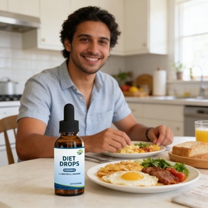 Gotas Dietéticas - Supresor del Apetito para Mujeres y Hombres - Potenciador Natural del Metabolismo - Gotas Dietéticas con L-carnitina 2 Fl Oz - Product Image 3