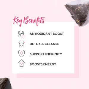 ชาสมุนไพร OEM Detox Cherry Bomb ชาเขียว เยอร์บา มาเต้ ผสมฮิบิสคัสและเชอร์รี่ ช่วยเสริมสารต้านอนุมูลอิสระ เสริมสร้างภูมิคุ้มกัน 100% จากธรรมชาติ บรรจุ 15 กล่อง - Product Image 5