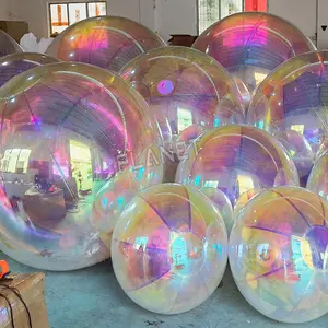 Even Stage Wedding Shiny Mirror Sphere Giant Balloon Hanging Inflatable Mirror Ball Decoration