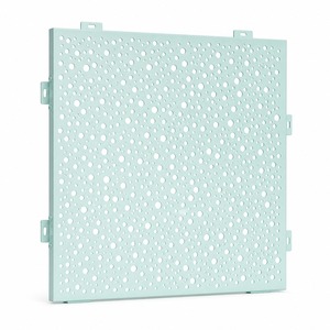 Mur rideau contemporain de forme courbe avec finition PVDF pour applications extérieures de bâtiments - Product Image 1