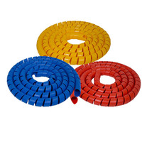Funda Espiral Protectora para Cables y Mangueras Hidráulicas, Protector Flexible de Mangueras de PE para Protección de Cables