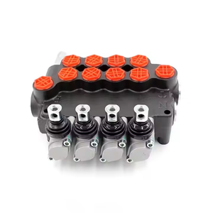 วาล์วควบคุมการไหลแบบแมนนวลและไฟฟ้า รุ่น P80-G34-G12, วาล์วไฮดรอลิกแบบ 4 สปูล, ชิ้นส่วนไฮดรอลิกที่ปรับแต่งได้พร้อม OEM - Product Image 3