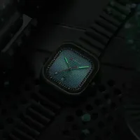 Montres-bracelets pour hommes CURREN 8460 Sport Cadran carré Bracelet en acier inoxydable Montres à date Montre à quartz étanche pour hommes