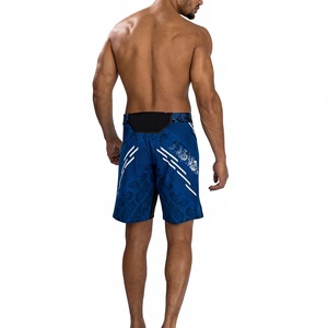 Wholesale Custom Made MMA & Boxing Fight <b>Shorts</b> <b>for</b> <b>Men</b> Solid Pattern Heat-Transfer Printed Front Logo Low Cost & Cheap Price - Product Image 6