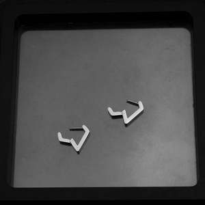 Pendientes de Aro Geométricos Plateados de Diseño Simple y Estilo Minimalista 2026, Pendientes Unisex de Acero Inoxidable, Joyería de Moda - Product Image 2