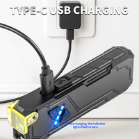 Senter UV saku Mini baru 1000 lumen USB senter isi ulang lampu UV dengan klip Magnet untuk berkemah garasi darurat