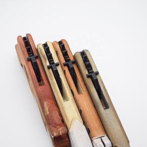 Fabrik Großhandel hand geschnitzte Kinder Pistole Tiere Holz pistole Spielzeug - Product Image 5