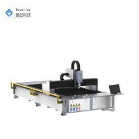 Machine de découpe laser à fibre CNC de type portique 1500W Machine de découpe en acier inoxydable en acier au carbone en aluminium en laiton