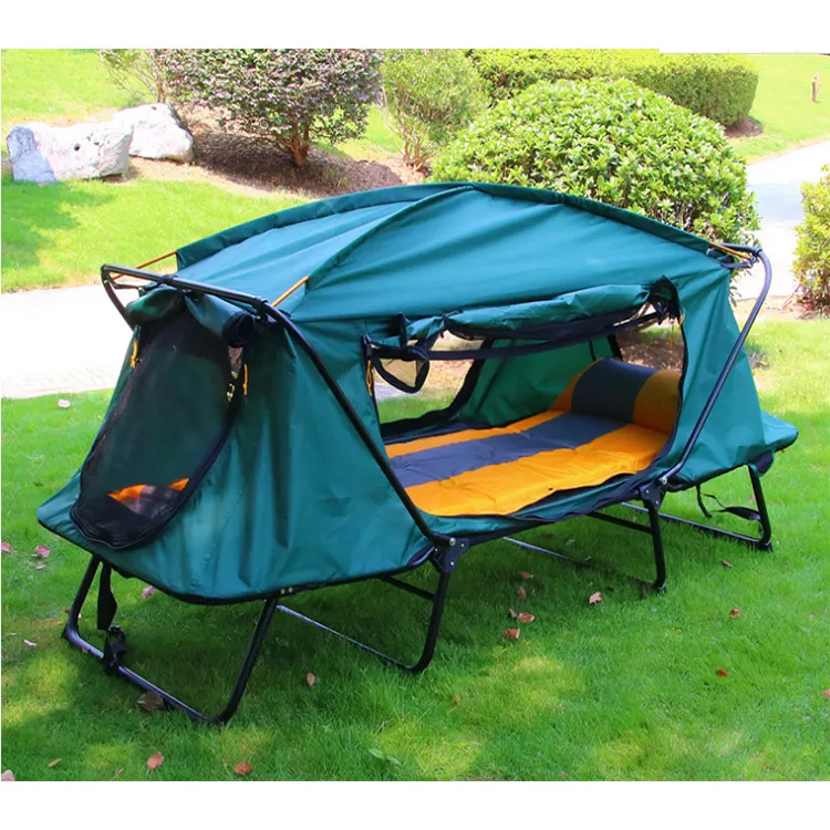 Imporcome — tente de Camping quatre saisons, lit de Camping imperméable, coupe-vent, vert, ouverture automatique et rapide