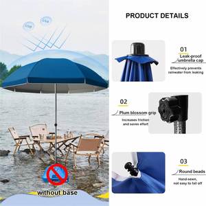 Hot Sale Home Courtyard Outdoor Patio Umbrella Custom Logo UV protection Umbrella for Promotional Ltem Parasol - Product Image 5