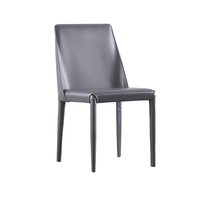 Chaise de salle à manger en cuir façon selle, style nordique, pour la maison et les restaurants, design luxe léger, éponge haute résilience, vente en gros usine