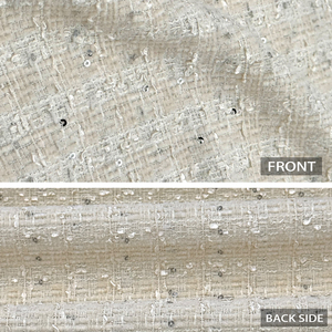 Sufficient Inventory <strong>Pink</strong> Woven <strong>Tweed</strong> <strong>Fabric</strong>. Suitable for Throw Pillows Dresses and Other Fashionable Items Ships Immediately - Product Image 3