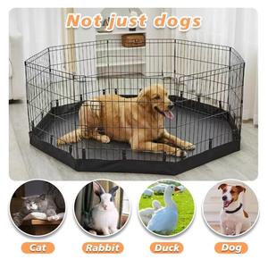 Pet hayvan kafesi kasalar katlanabilir köpek oyun parkı tavşanlar kafesleri tel ve köpek açık için tüp kulübesi çit - Product Image 5