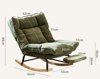 Fauteuil de salon moderne, canapé inclinable haut avec accoudoirs, canapé inclinable rotatif pour la maison, fauteuil inclinable pour le salon