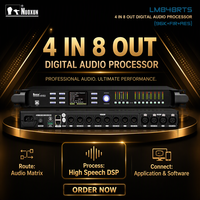 Processeur audio crossover Alldsp 4 entrées 8 sorties FIR DSP pour la gestion numérique des haut-parleurs