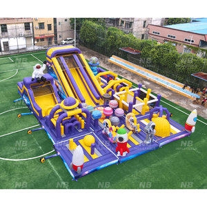 Customized Inflatable Large Outdoor Playground Park Castle for Kids Amusement Playgrounds <b>Trampoline</b> Park Inflatable Tra - Product Image 5