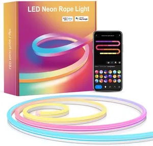 Cl Verlichting E-Commerce Leverancier Custom Logo Waterdichte Rgb Magische Kleur Led Strip Flex Neon Verlichting Voor Slaapkamer Muur