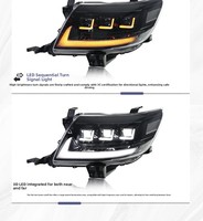 Ensemble de phares LED Toyota Hilux Vigo 12-14 avec lentille de projecteur et feux de jour