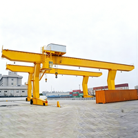 Pont roulant de levage de haute qualité 1T 3T 5T 10T 20T 50T, palan de levage 6M 9M 12M, pont roulant de type L monté sur rail à commande électrique à distance