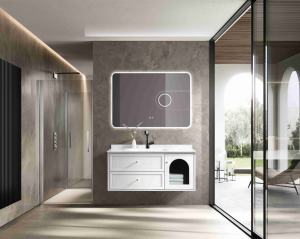 Tocador impermeable montado en la pared de bajo <span class=keywords><strong>precio</strong></span> personalizado de fábrica tocador de baño con botón táctil inteligente para hotel en casa - Product Image 6