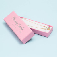 Boîtes en papier à bijoux en carton rigide avec logo personnalisé Boîte à bijoux recyclable collier mariage cadeau emballage tiroir Boîte à bijoux