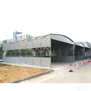 Push-pull sunshade <b>canopy</b> foldable mobile shelter waterproof and UV-resistant cargo cover warehouses, garages, and parking shed - Product Image 5