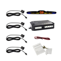 Système de capteur de stationnement à LED universel avec 4 capteurs alarme d'avertissement sonore pour les alarmes de voiture de vente directe d'usine de sauvegarde de voiture