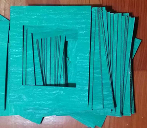 Kích cỡ khác nhau lớp phủ nối vật liệu không amiăng sợi Gasket tấm - Product Image 6