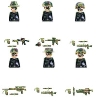 Mini Ww2 oficiales de policía medievales ejército militar ciudad profesores médicos parejas boda figuras bloques de construcción ladrillos Juguetes