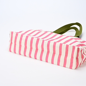 High Quality Cartoon Lunch Travel <strong>Medium</strong> Zipper Tote Yellow White Natural Cotton Customizable Canvas <strong>Bag</strong> Long Handle - Product Image 4
