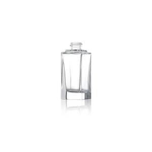 20ml 30ml Square Cosmetic Packaging Clear Empty Serum <b>Pump</b> Lotion Foundation Cosmetics Glass Bottle With <b>Screw</b> Cap - Product Image 2
