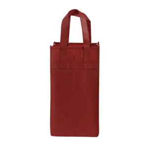 Toptan tedarikçisi dayanıklı şarap taşıma çantası özel boyut promosyon dokuma olmayan şarap çantası